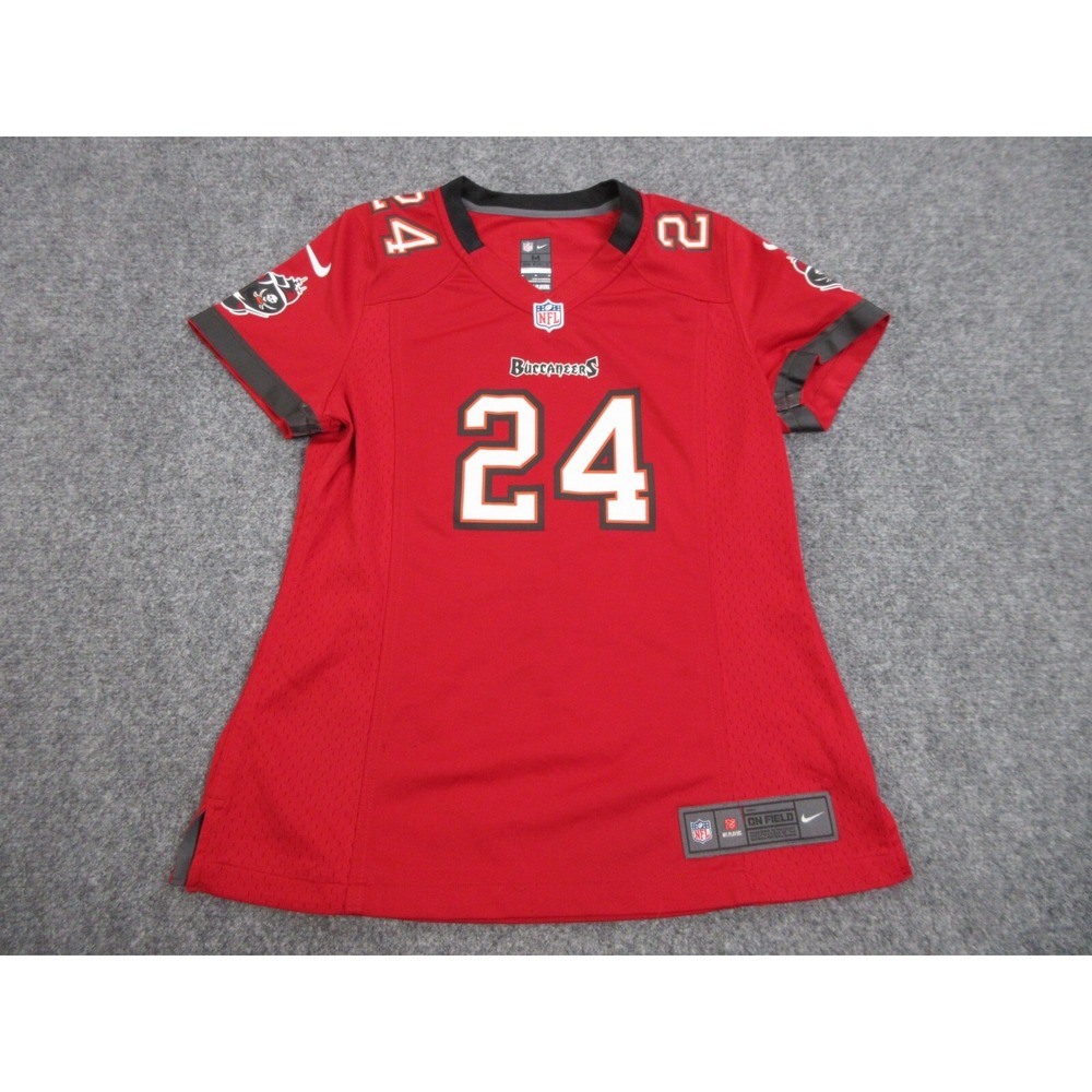 Tampa Bay Buccaneers Jersey Womens Medium Red NFL Football Mark Barron 24 Nike